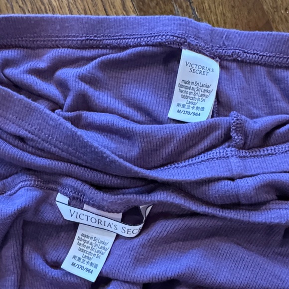 Victoria's Secret Plum Long Sleeve Henley Top & Lounge Shorts Set - Picture 5 of 6